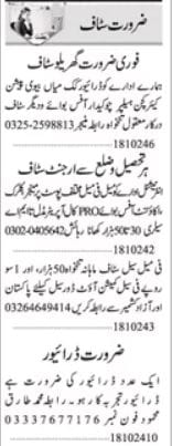 driver jobs in Islamabad