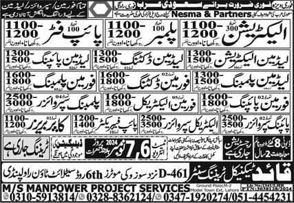 Saudi Arabia jobs for Pakistani - Various positions available with attractive salaries