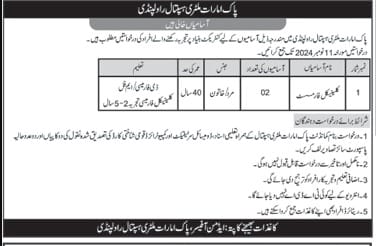 Pak Emirates Military Hospital Jobs 2024